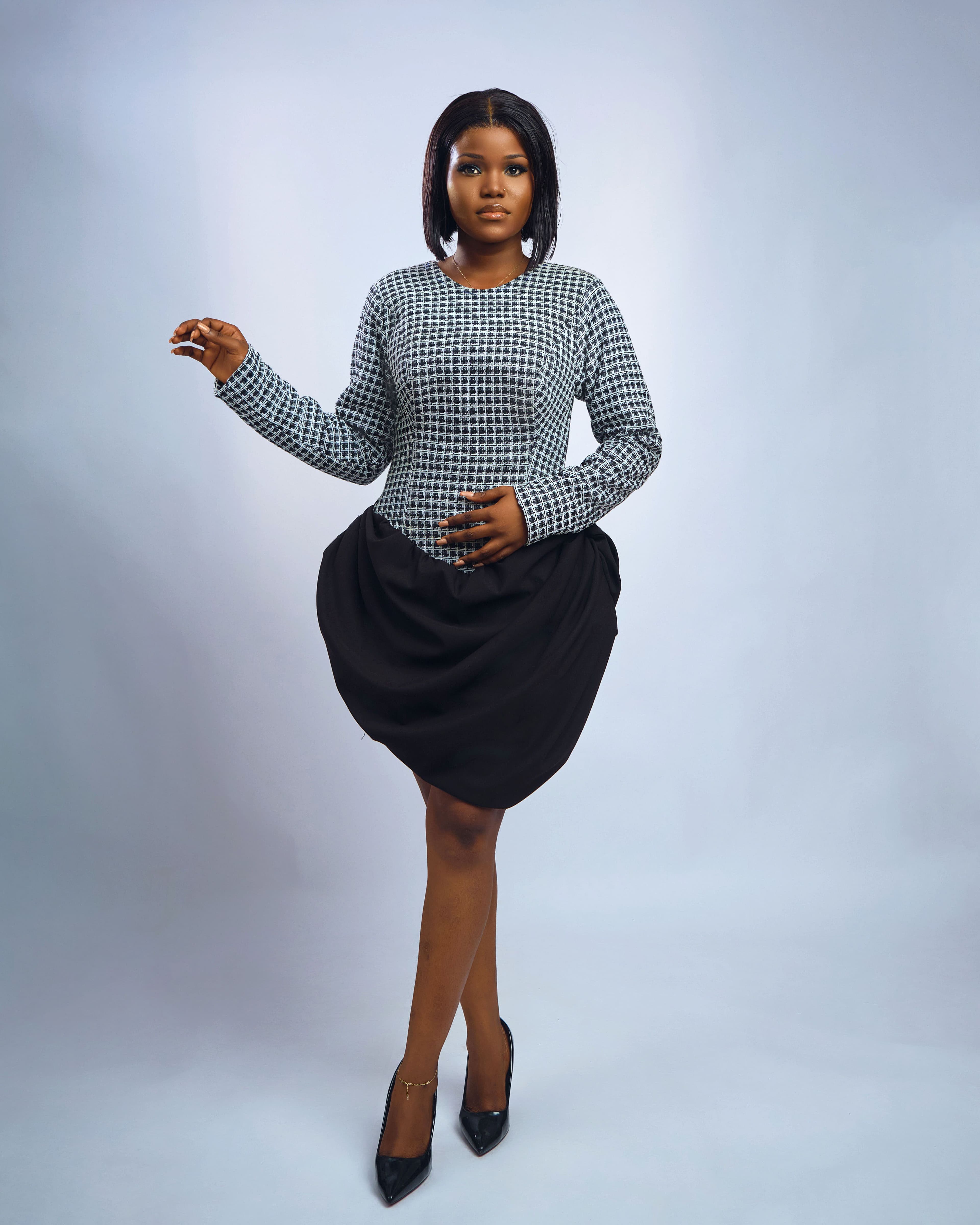 Marcella suit dress (round neck) Alternate View